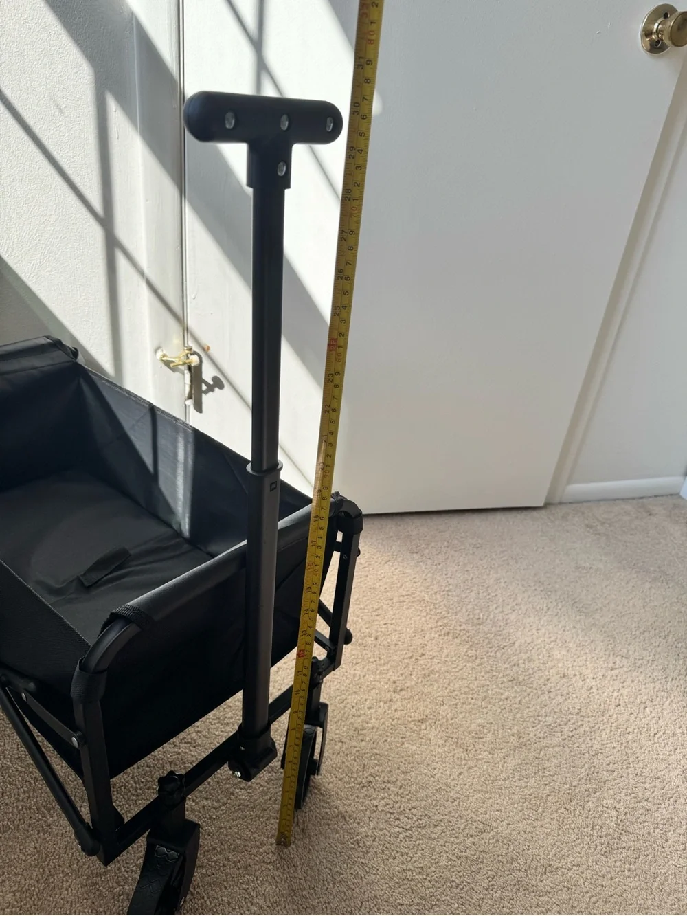 Collapsible Black Smal Wagon with Handle